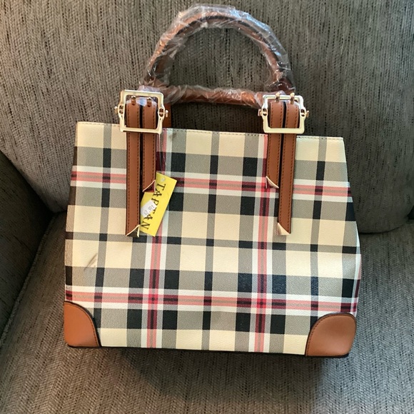 Stunning Plaid Handbag - Picture 2 of 12